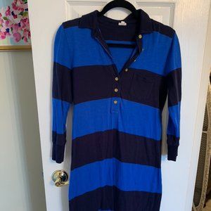 J Crew Striped Rugby Dress S
